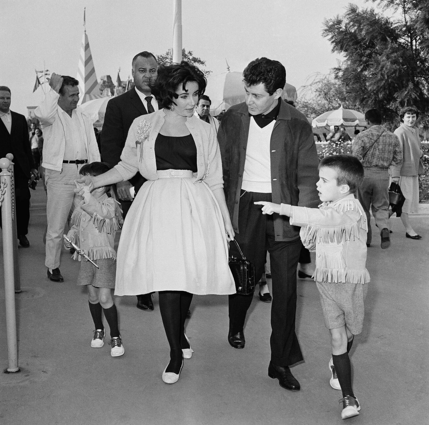 Elizabeth Taylor with Eddie Fisher